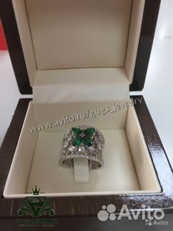 Золотое кольцо Graff бр 0.92 Ct 3/4 7 гр 585 пр