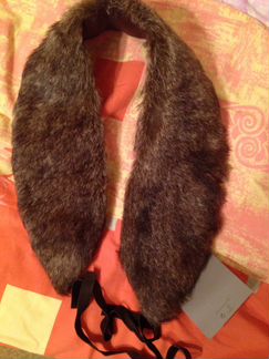 Воротник горжетка натуральный мех