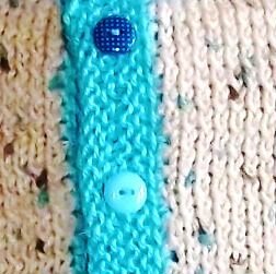 Костюм вязаный 6-9-12 мес беж бирюза