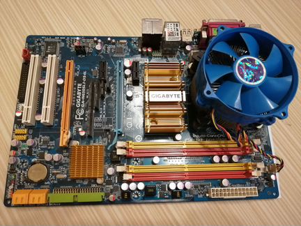 Комплект на LGA775 (mb+cpu+ram+кулер) за 3тыс