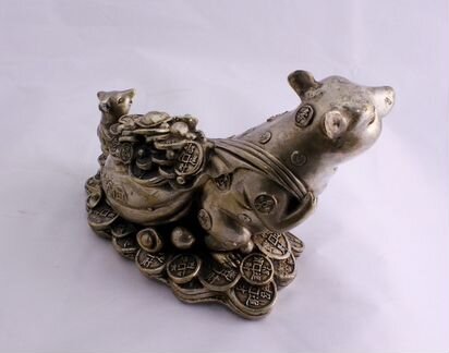 Мышь - Китайская статуэтка из Бронзы, *ru 585