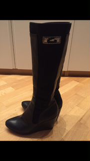 Сапоги Alberto Guardiani Италия на танкетке