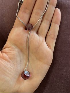 Кулон на цепочке Swarovski