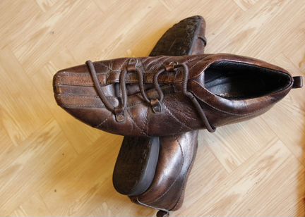 Мокасины Mascotte, цвет кофейный, кожаные