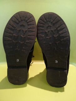 Демисезонные ботиночки натуральная замша/кожа р.27