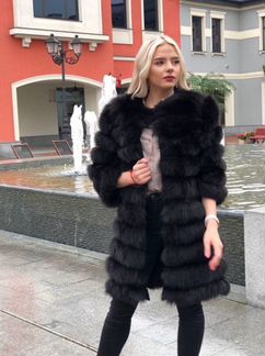 Шуба мех песца