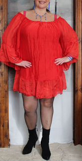 Стильн.,романтичн.туника.Шёлк.Италия.р.48-56