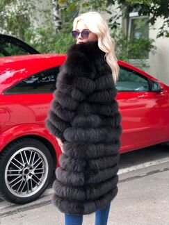 Шуба из песца