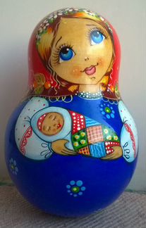 Неваляшка расписная музыкальная