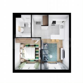 1-к квартира, 36 м², 16/17 эт.