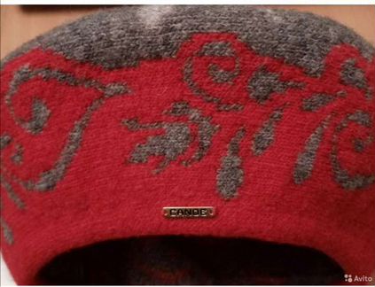 Берет Canoe красный шерсть новый
