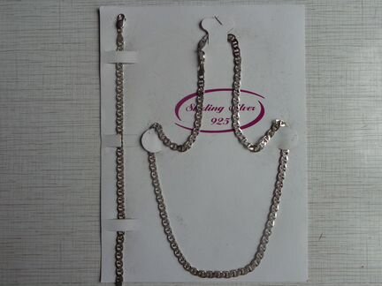 Серебряный комплект, 925пр