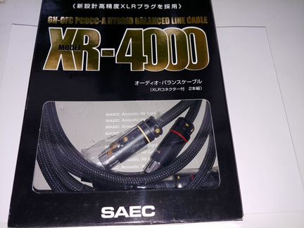 Продаётся аудио межблочный кабель saec XR-4000