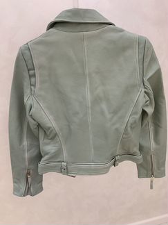 Куртка кожаная Barney‘s Originals мятная