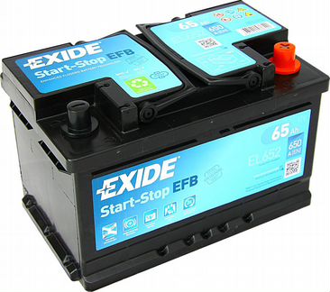 Аккумулятор Exide EFB Start-Stop EL652 65 Ач низки