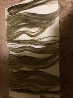 Волосы на заколках искусственные