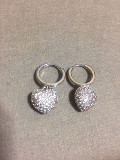 Серьги - сердечки