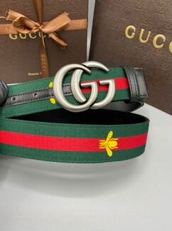 Ремень Gucci текстиль, кожа