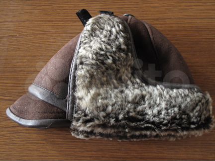 Шапка меховая из дубленой овчины, новая, не ношена