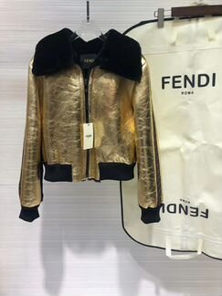 Дублёнка кожаная Fendi