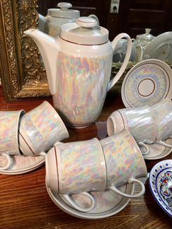 Кофейные сервизы полные, перламутр Добруш зик и др