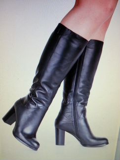 Сапоги зимние, нат. кожа+ нат. мех. новые. 38 разм