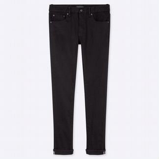 Джинсы Uniqlo Slim Straight Selvedge черные 33/32