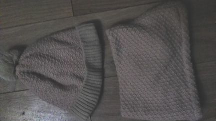 Шапка снуд киаби комплект 6-8 лет