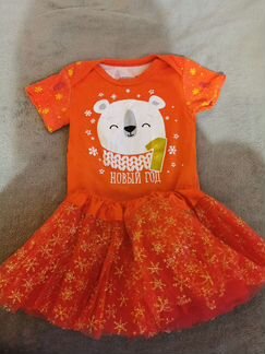 Платье новогоднее р 74