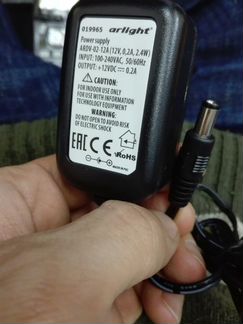 Блок питания 02 - 12A (12V, 0,2А,2.4W ) свето