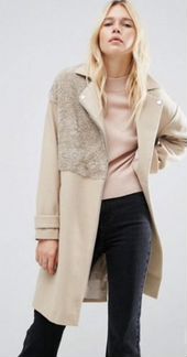 Пальто в байкерском стиле ASOS
