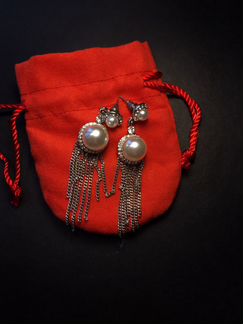 Серьги кольца подвески
