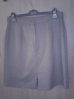 Юбка новая, светло серая, р.50-52