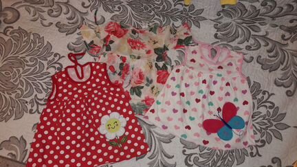 Детские платья для малышки (пакетом) р.62-74