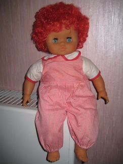Пупс гдр. Кукла гдр.42см. Клоун. Красные волосыНов