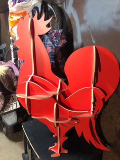 Фигура петуха в стиле лофт, необычный подарок