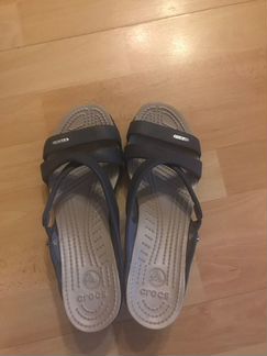Crocs новые сабо на каблуке