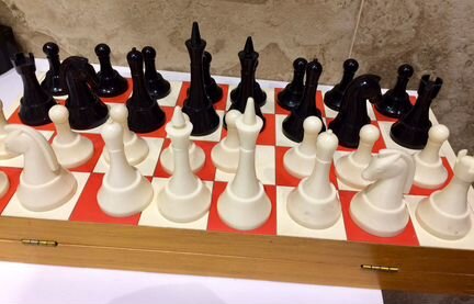 Шахматы СССР 1970-1980е, крупные, карболит