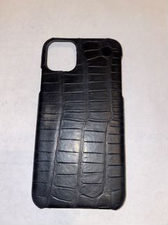 Чехол на iPhone 11 pro max из кожи крокодила marin