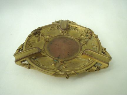 Пепельница бронза подписная, модерн, Ар-Нуво