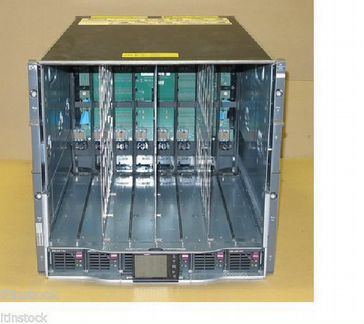 HP BladeSystem C7000 с серверами и коммутаторами