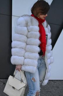 Шуба из песца